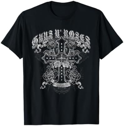 Amazon.com: Guns N' Roses Official Cross T-Shirt : Clothing, Shoes
